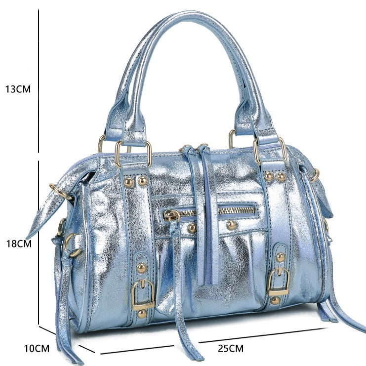 Liv Shiny Medium Tas - Metallic Blauw