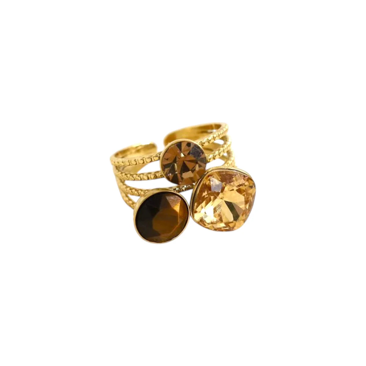 Desiree Brown Ring - Gold