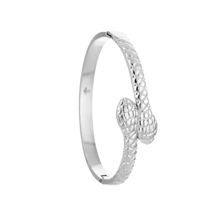 Bangle Snake Bracelet - Silver