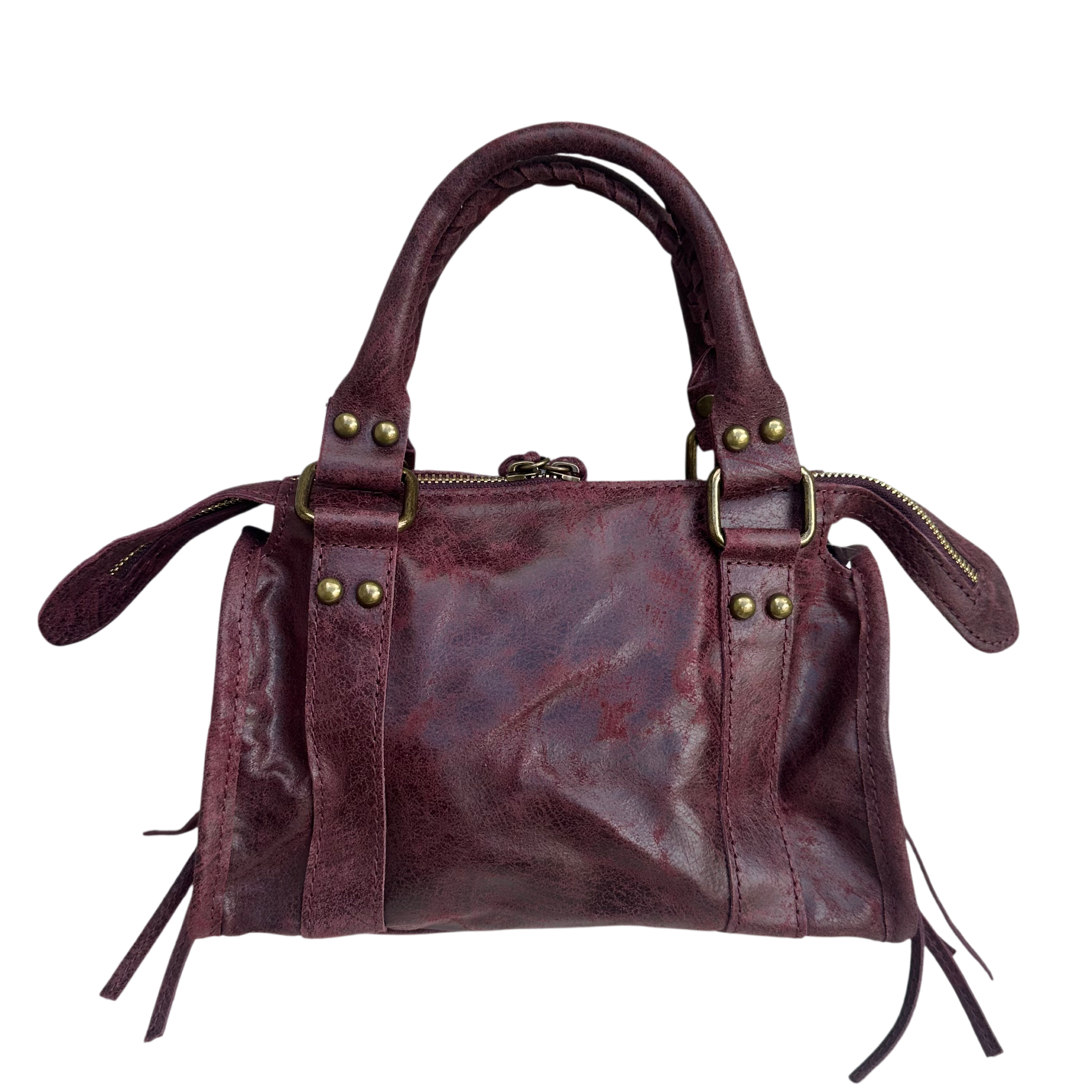Liv Echt Leer Tas - Burgundy