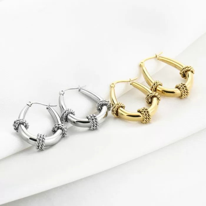Bali Chunky Earrings - Gold