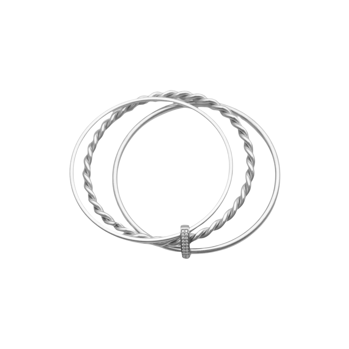 Joëlle Bangle Bracelet - Silver