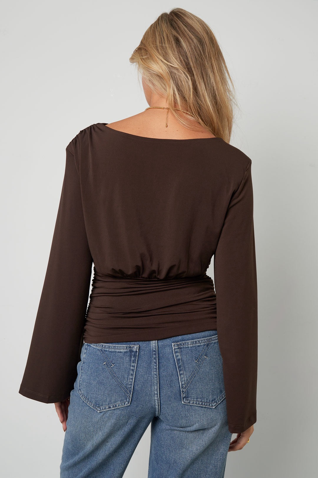 Celina Top - Bruin
