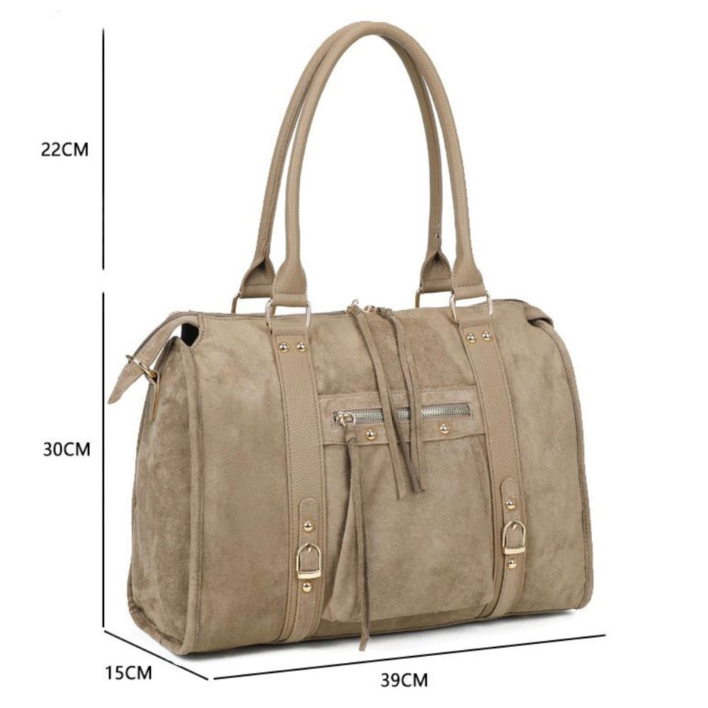 Liv Suède XL Tas - Taupe