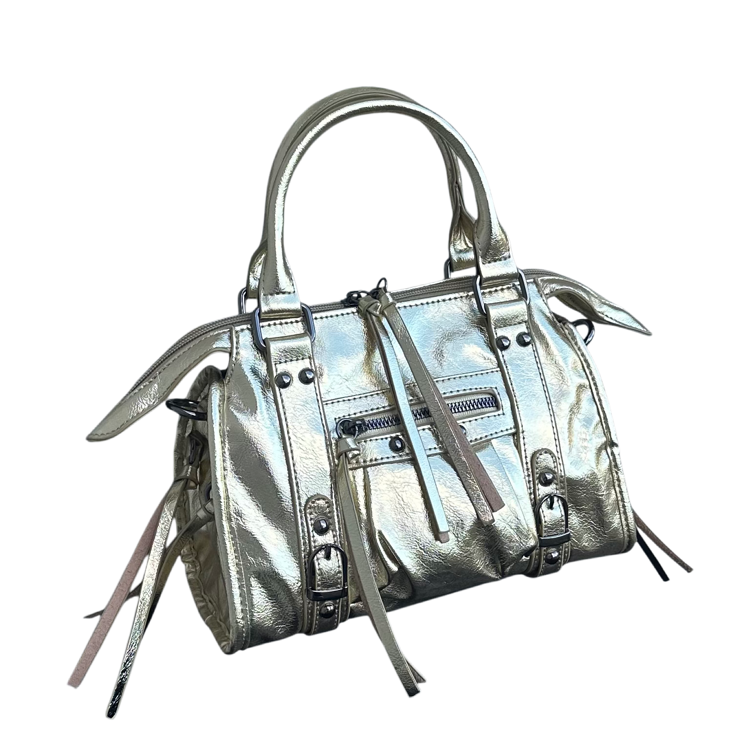 Liv Glowy Medium Tas - Glitter Goud