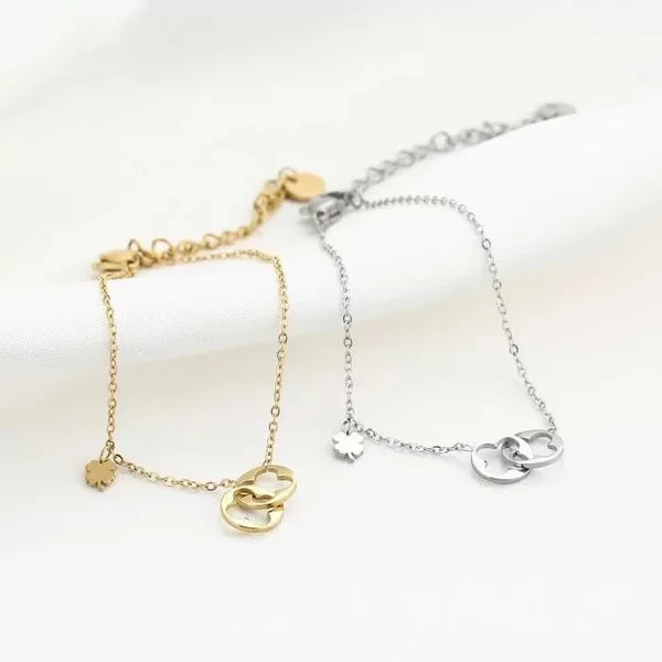 Lucky Clover Bracelet - Silver - Sieradenbycelin Sieradenbycelin Sieradenbycelin
