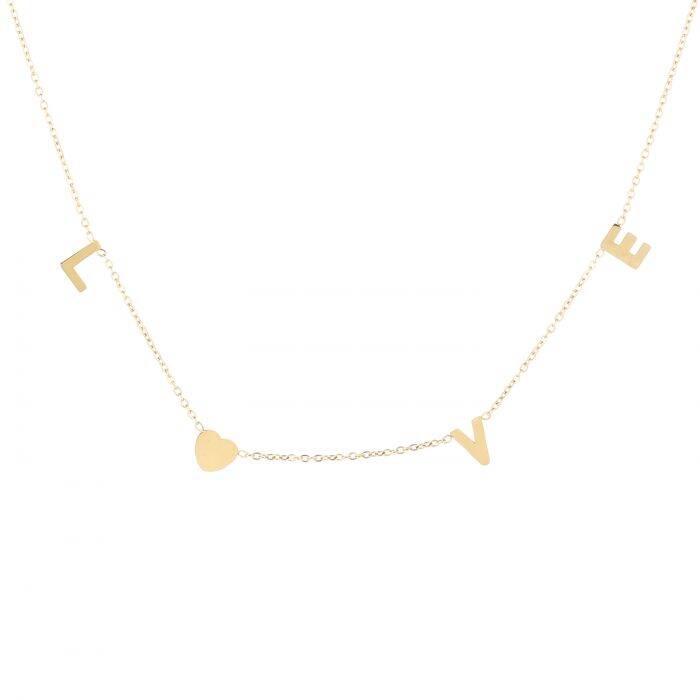 Love Necklace - Gold - Sieradenbycelin Sieradenbycelin Sieradenbycelin