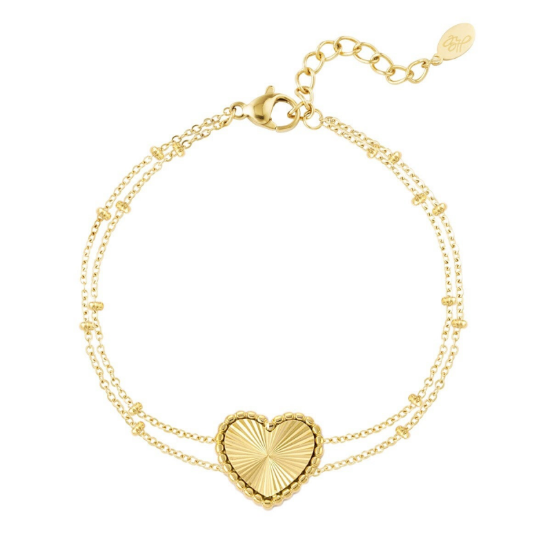 Lianne Heart Bracelet - Gold