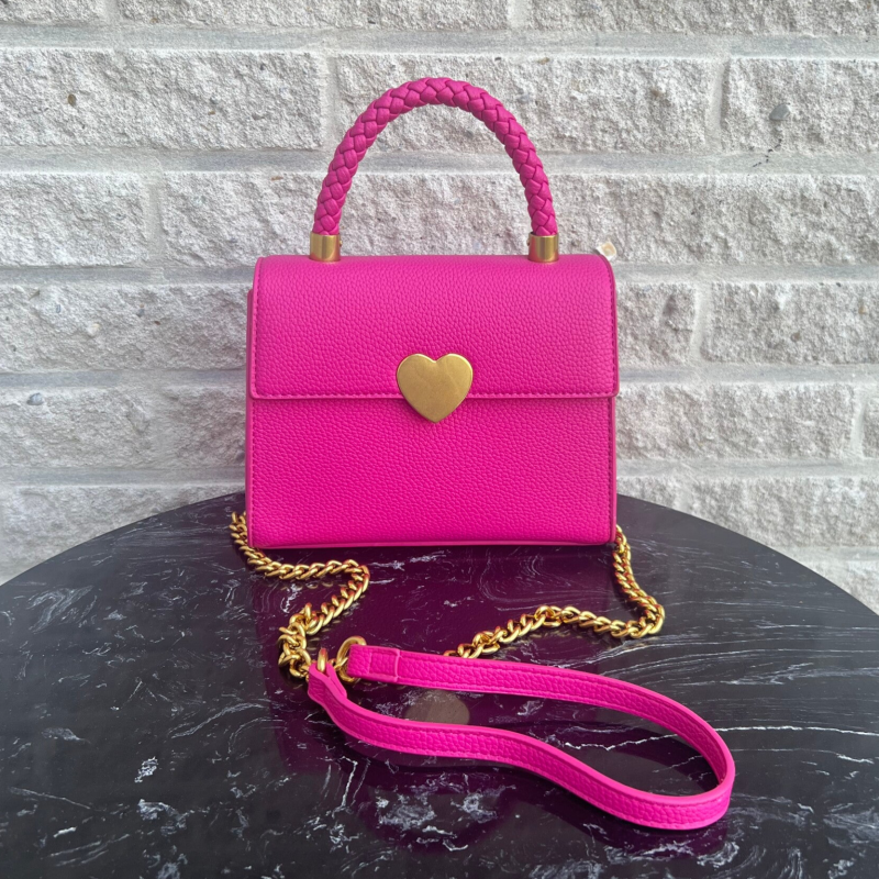 Full Heart Tas - Fuchsia Roze