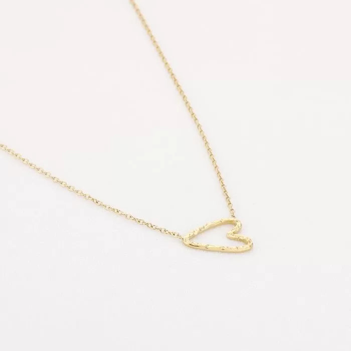 Daniek Heart Necklace - Gold