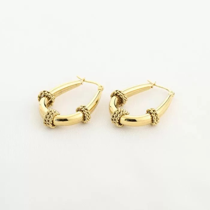 Bali Chunky Earrings - Gold