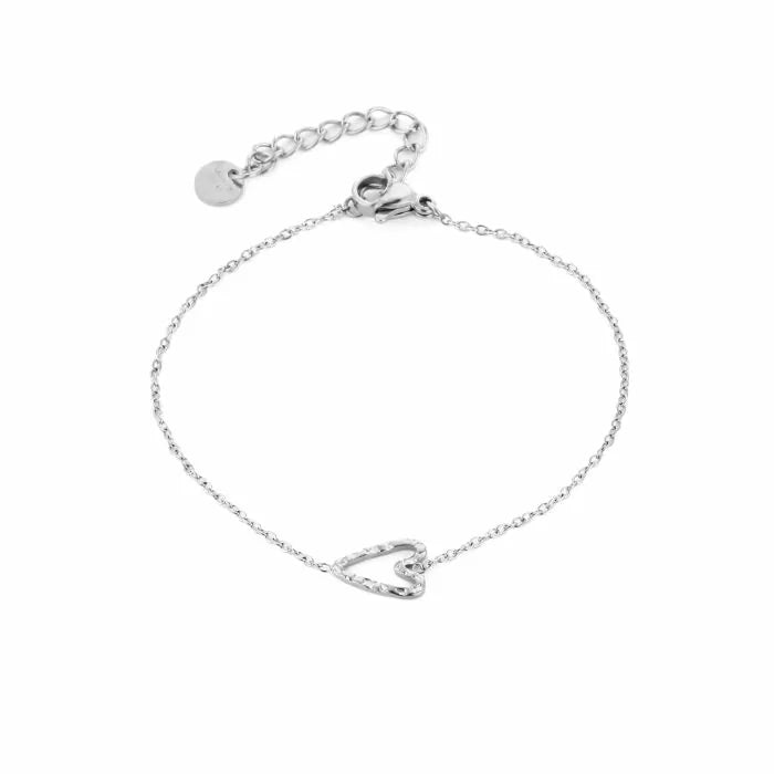 Daniek Heart Bracelet - Silver