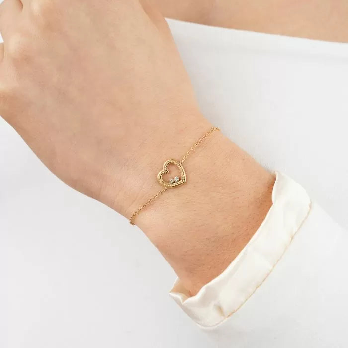 Two Love Bracelet - Gold