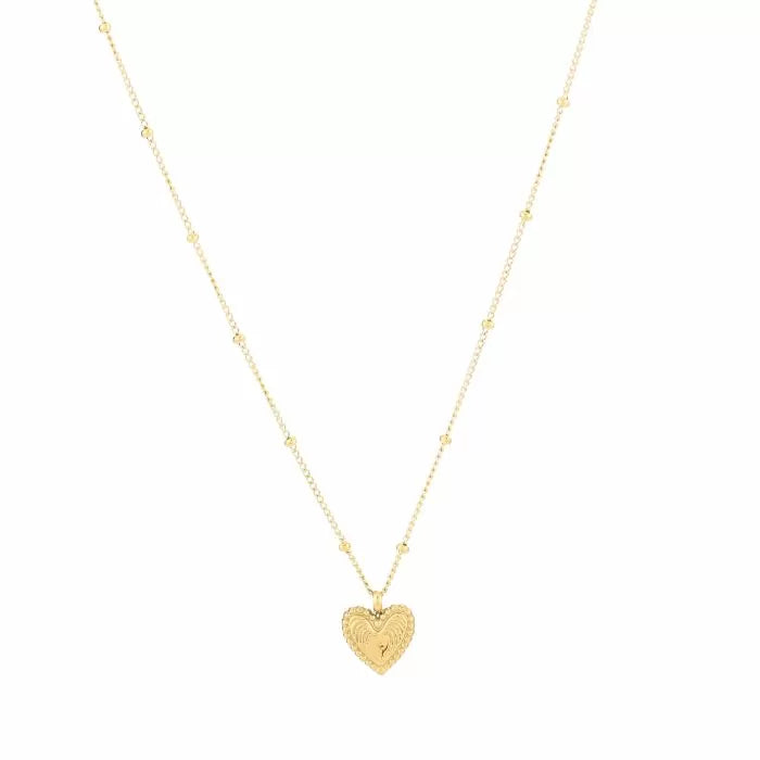 Nancy Heart Necklace - Gold