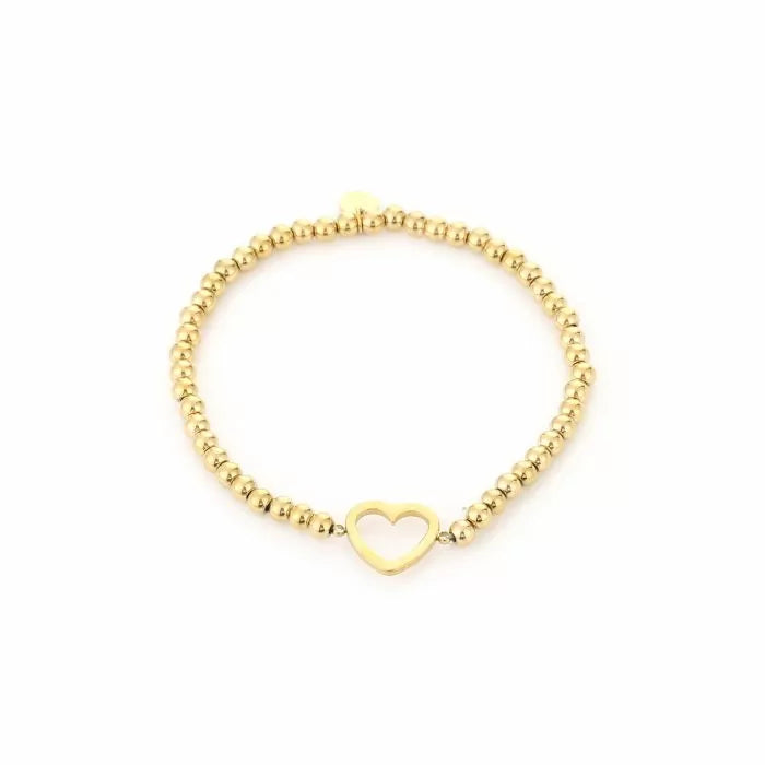 Beads Heart Bracelet - Gold