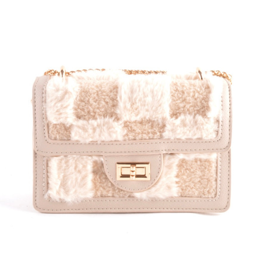Fluffy Jolie Tas - Beige