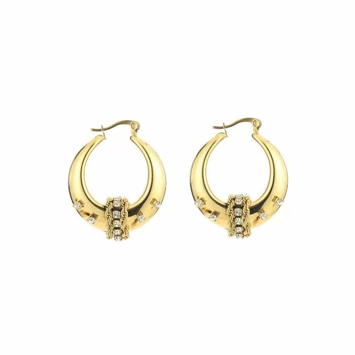 Bali Diamond Earrings - Gold - Sieradenbycelin Sieradenbycelin Sieradenbycelin