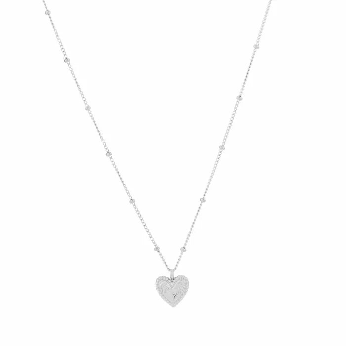 Nancy Heart Necklace - Silver