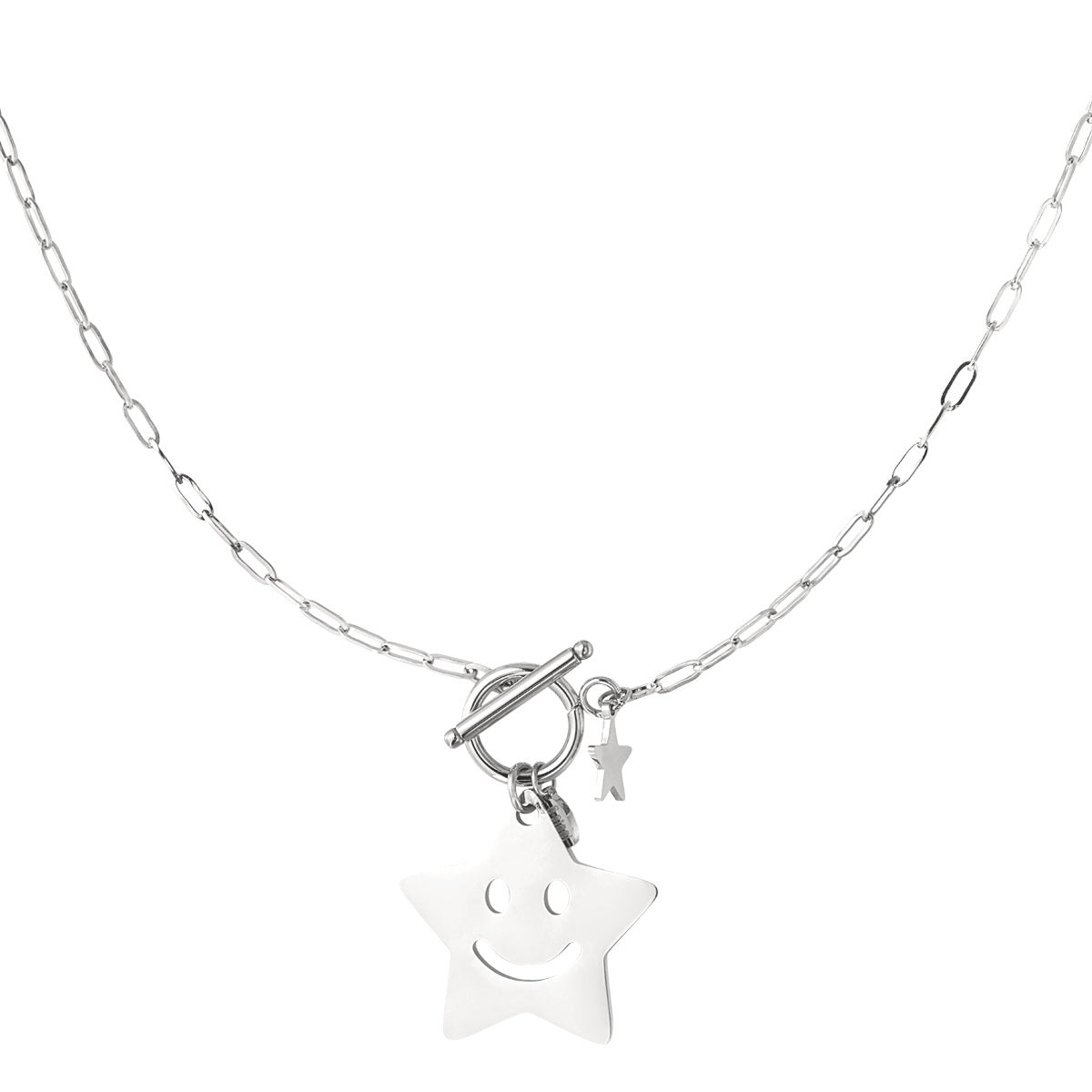 Happy Star Necklace - Silver