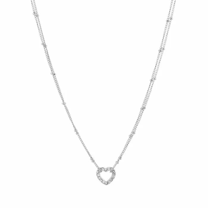 Faye Heart Necklace - Silver - Sieradenbycelin Sieradenbycelin Sieradenbycelin