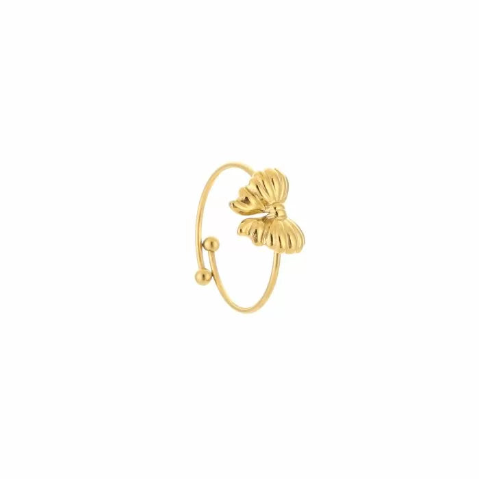 Small Strikjes Ring - Gold