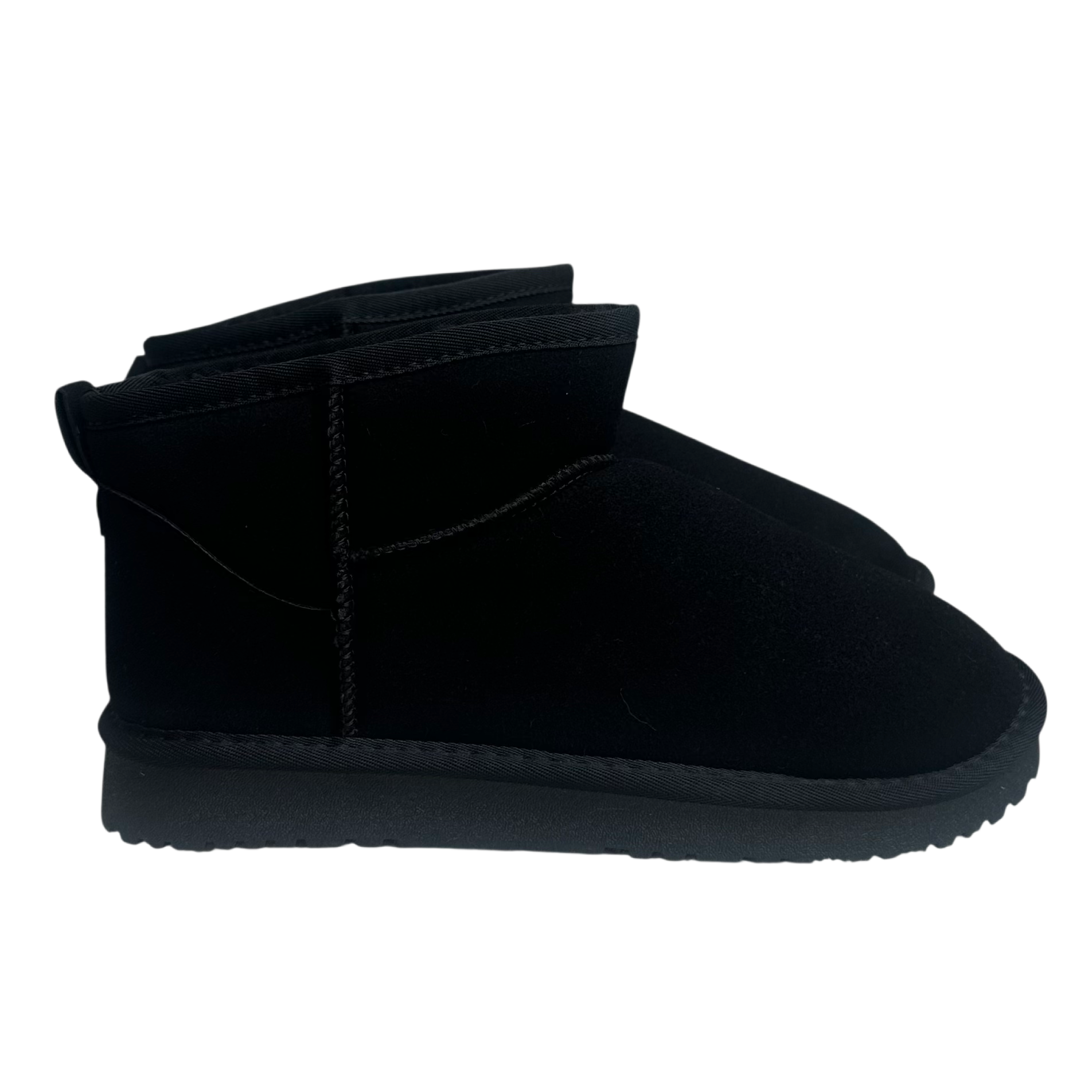 Fluffy Boots Lage Zool - Zwart