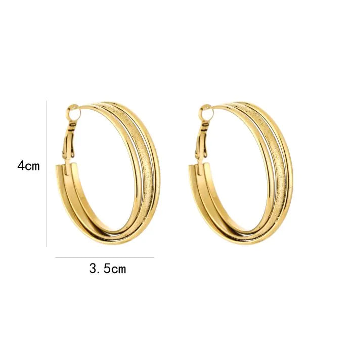 Stefanie Earrings - Gold