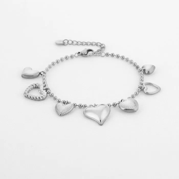 Bedels Heart Bracelet - Silver