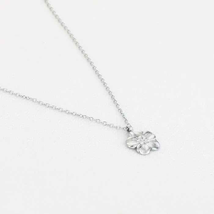 Basic Bloem Necklace - Silver