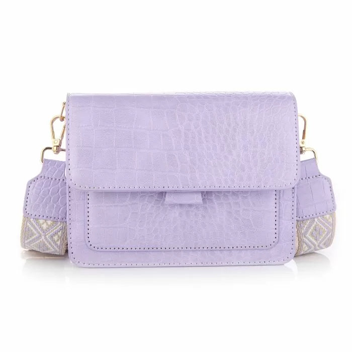 Chloe Croco Tas - Lila - Sieradenbycelin Sieradenbycelin Sieradenbycelin