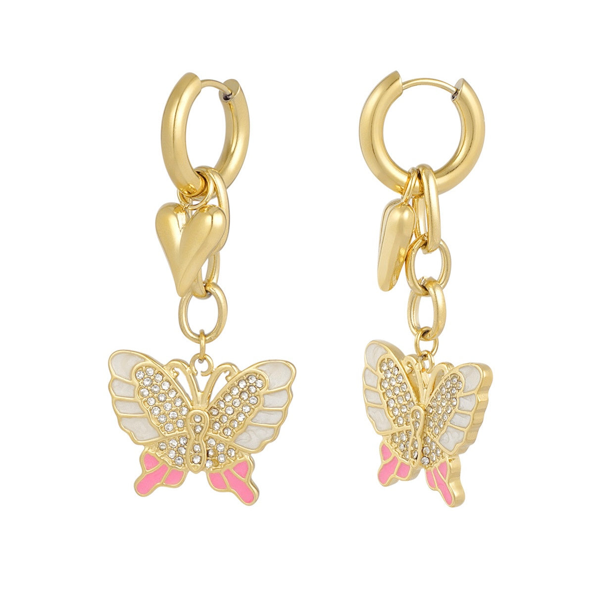 Butterfly Babe Earrings - Gold