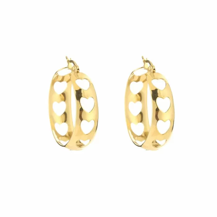 Love Hoops Earrings - Gold