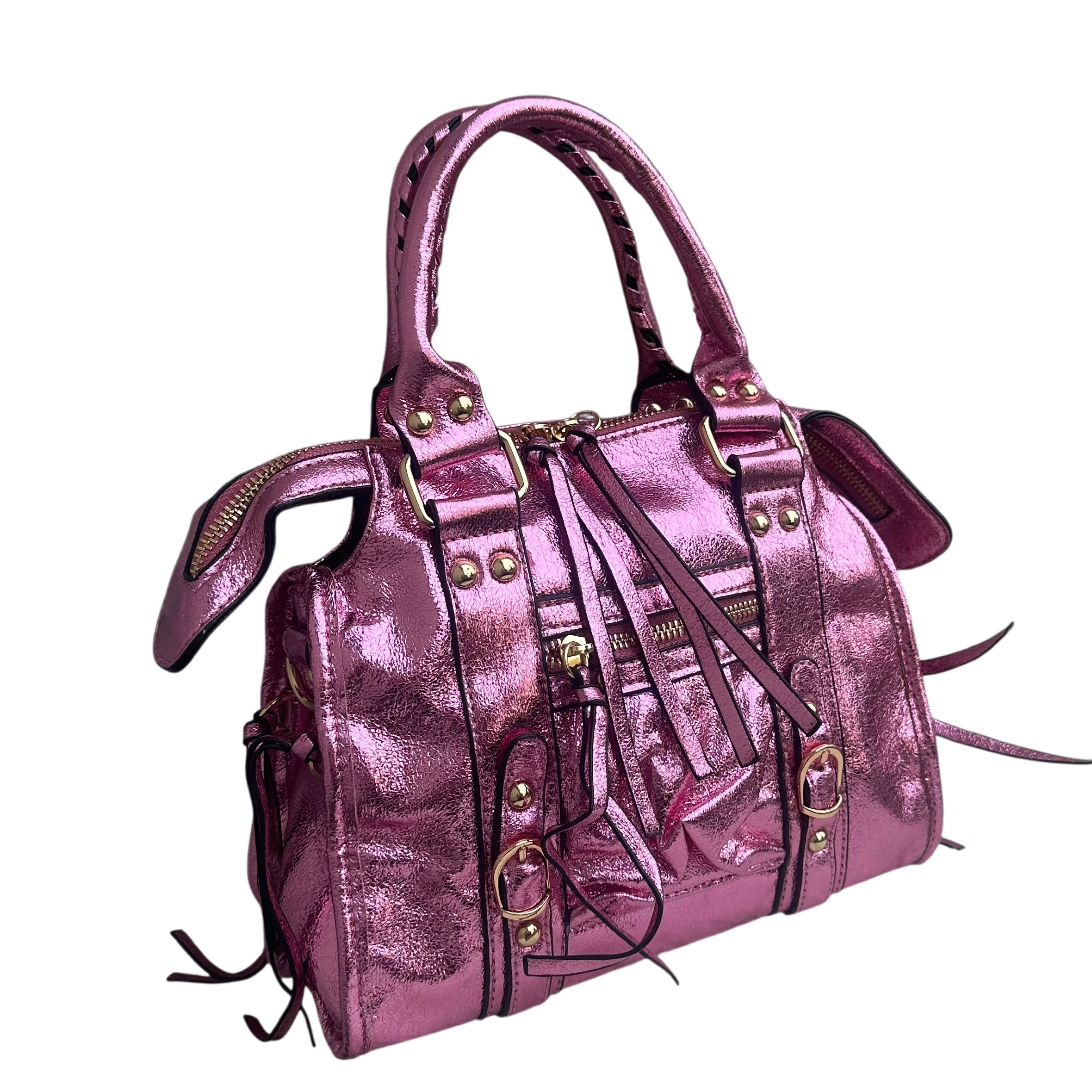 Liv Metallic Medium Tas - Roze