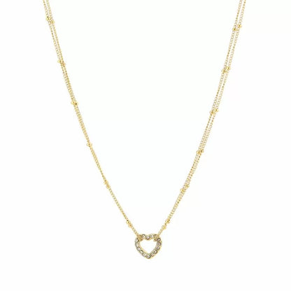 Faye Heart Necklace - Gold