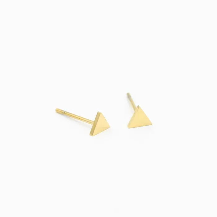 Ear Stud Traingle - Gold