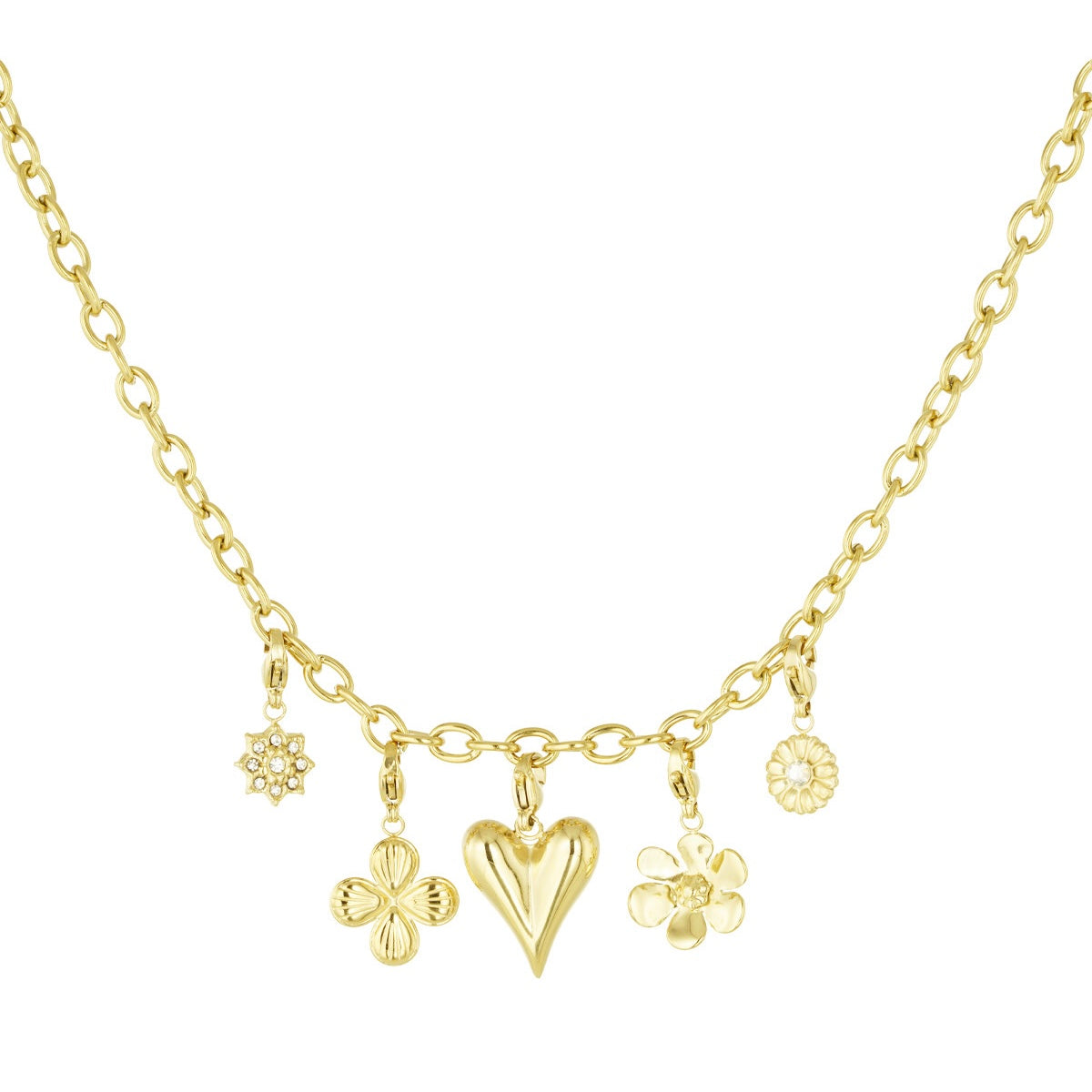 Figure Charming Daily Necklace - Gold - Sieradenbycelin Sieradenbycelin Sieradenbycelin