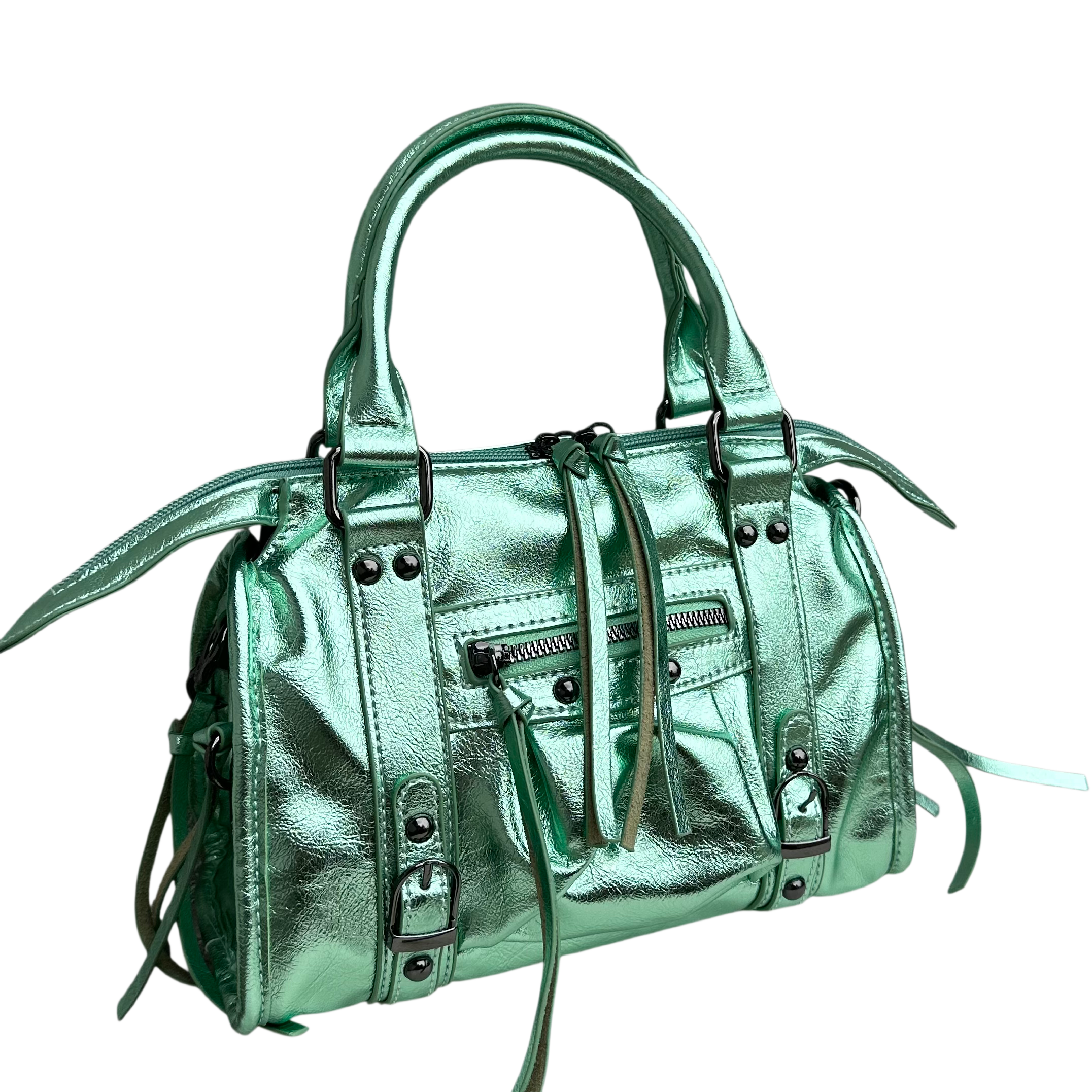 Liv Glowy Medium Tas - Glitter Licht Groen