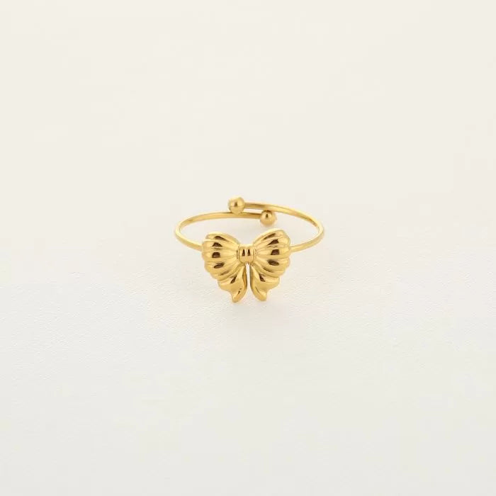 Small Strikjes Ring - Gold