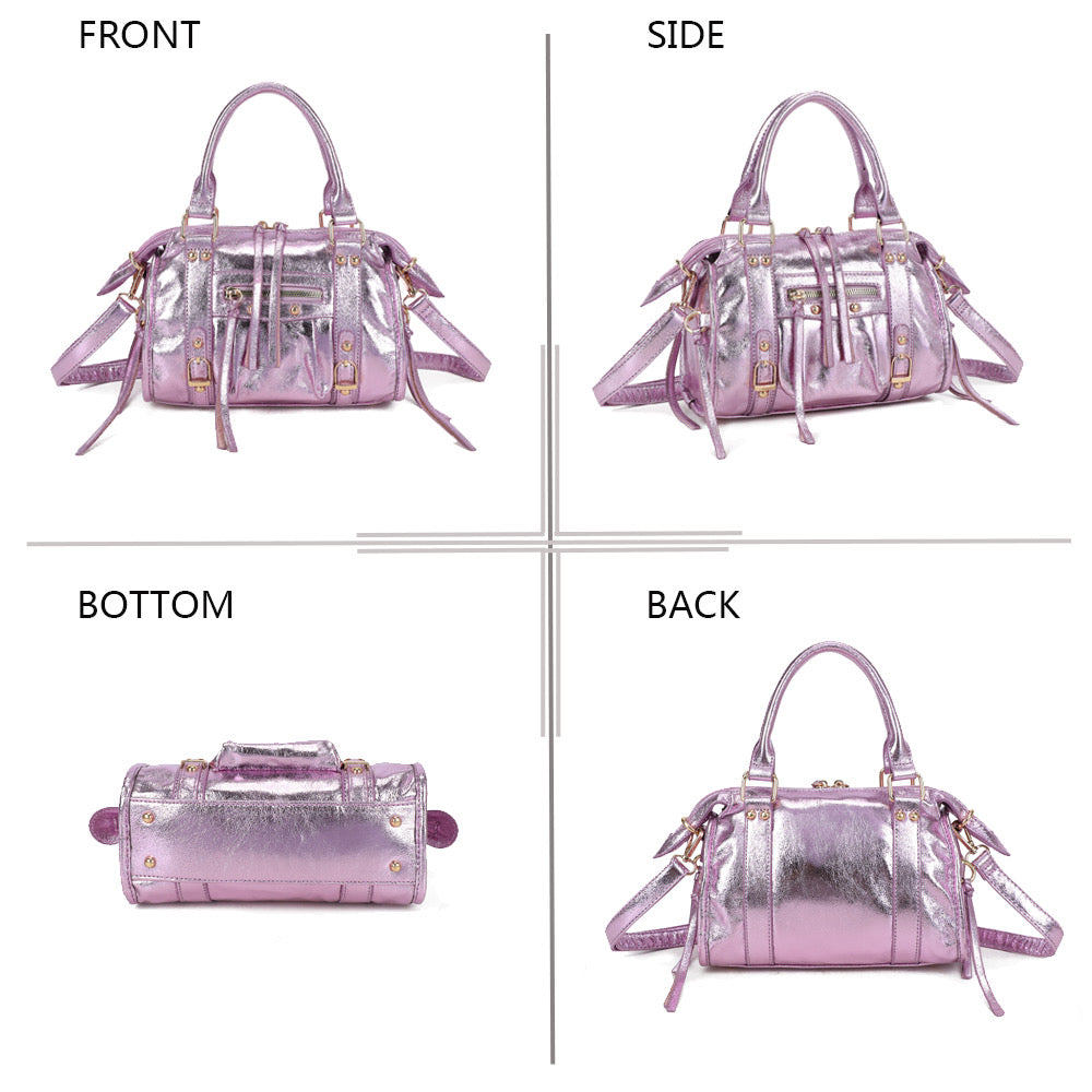 Liv Shiny Medium Tas - Metallic Lila