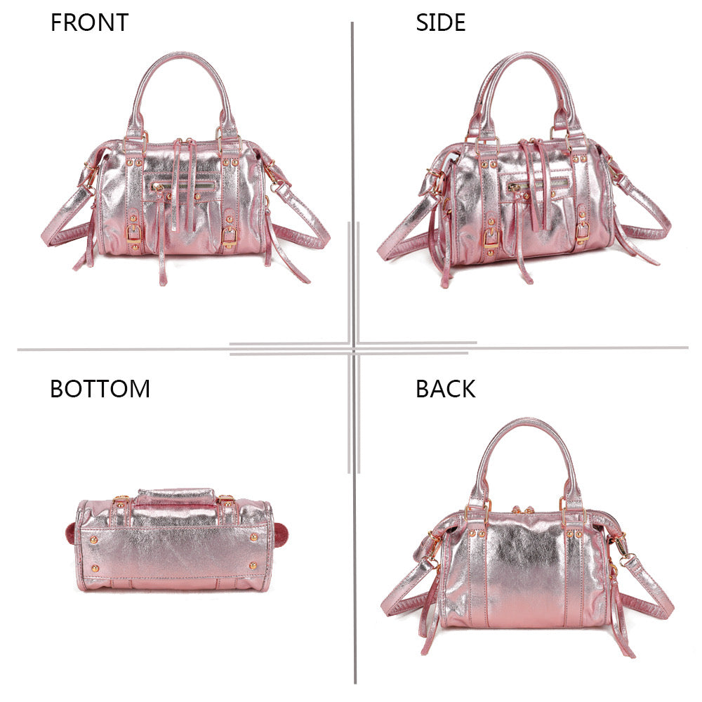 Liv Shiny Medium Tas - Metallic Roze