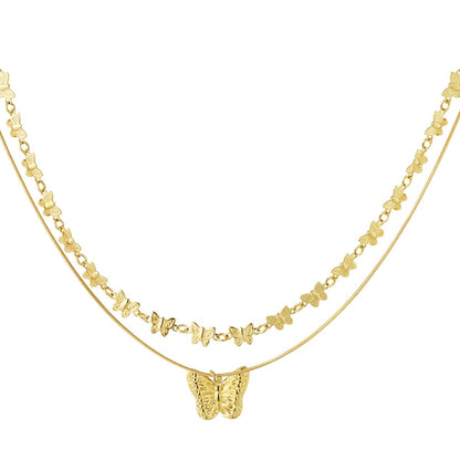Butterfly Necklace - Gold