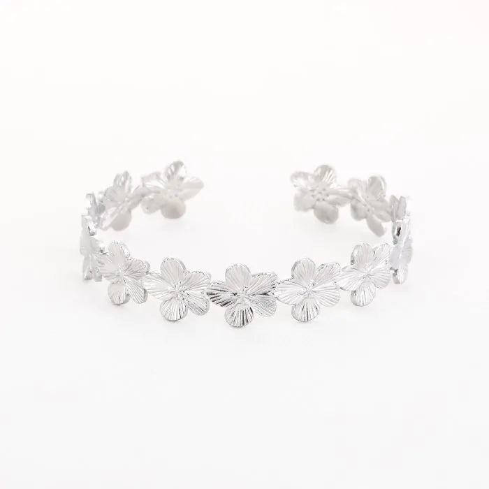 Bangle Bloem Bracelet - Silver