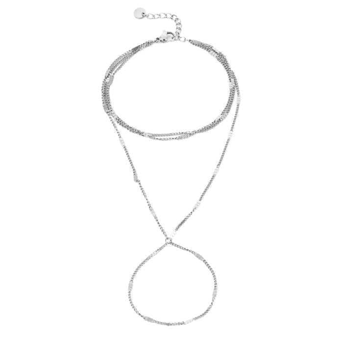 Handchain Plate - Silver