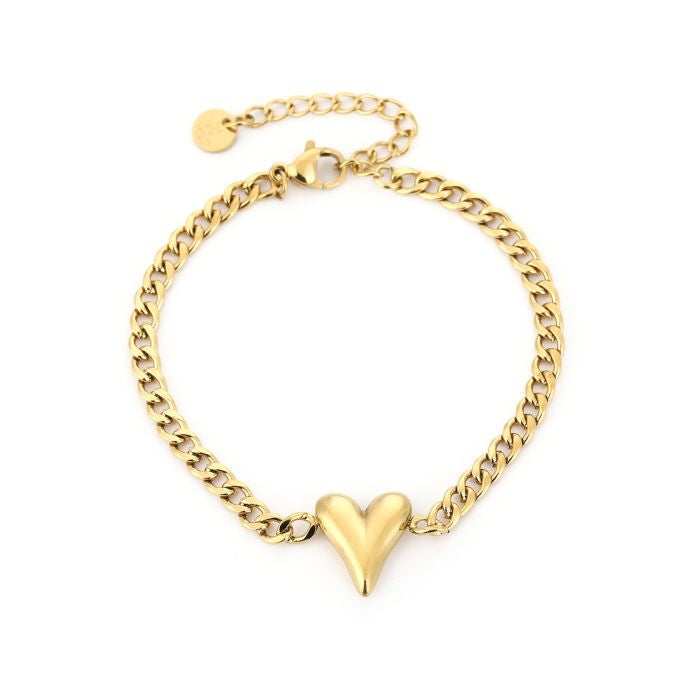 Tessa Heart Bracelet - Gold