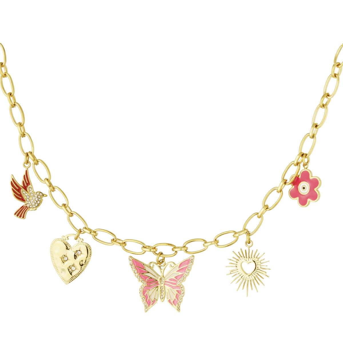 Butterfly Babe Necklace - Gold