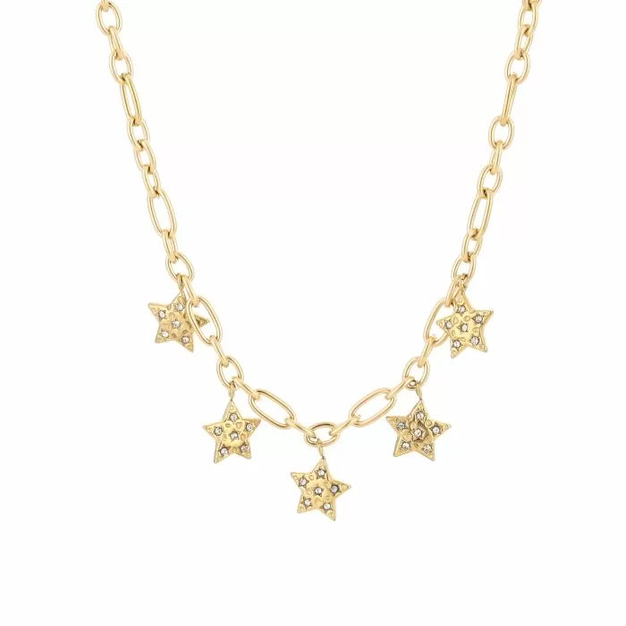 Bedels Shiny Stars Necklace - Gold