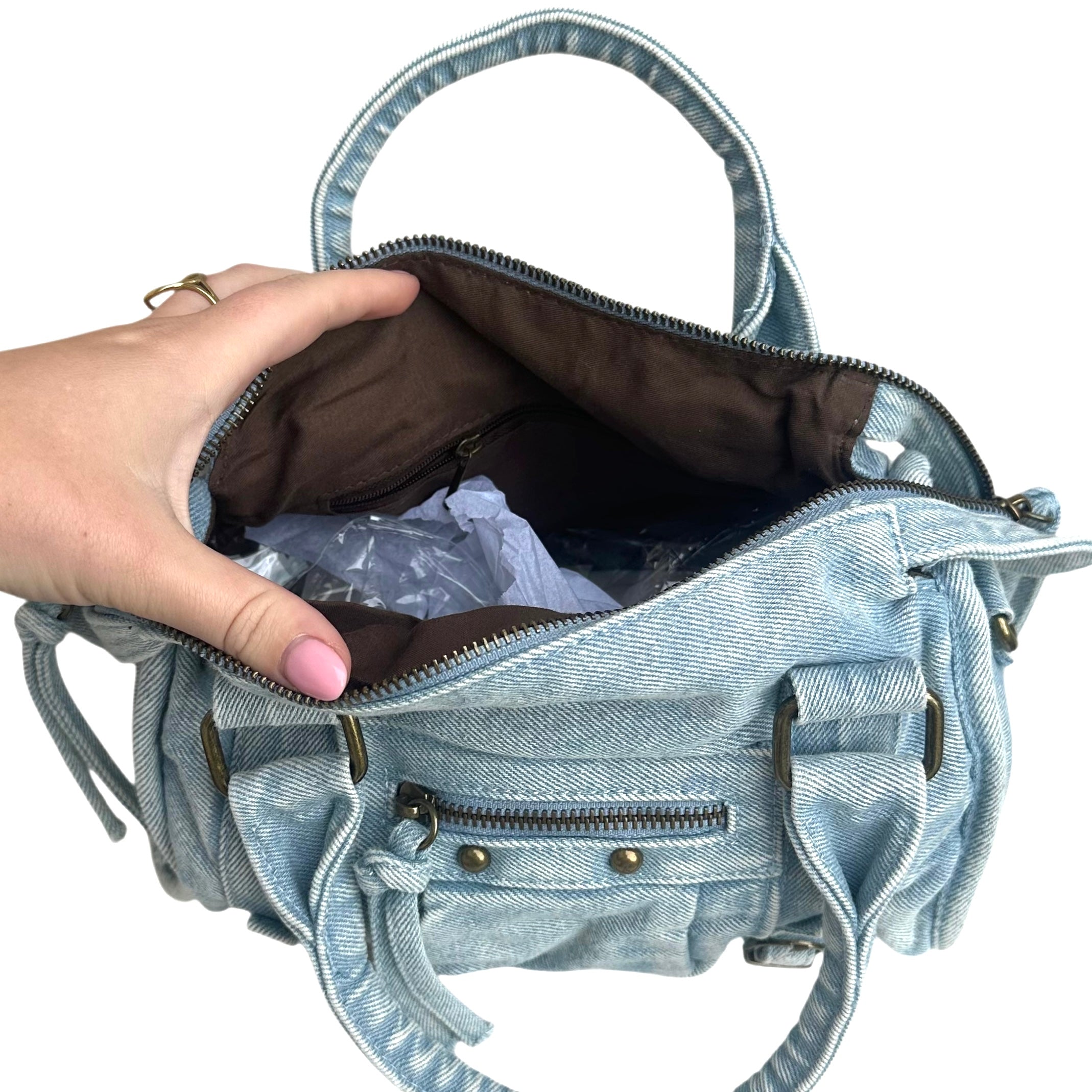 Liv Denim Medium Tas - Blauw