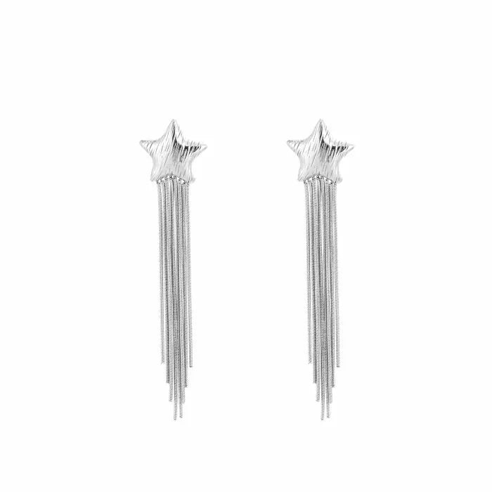 Clasica Star Earrings - Silver