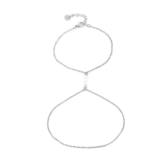 Handchain Parels - Silver