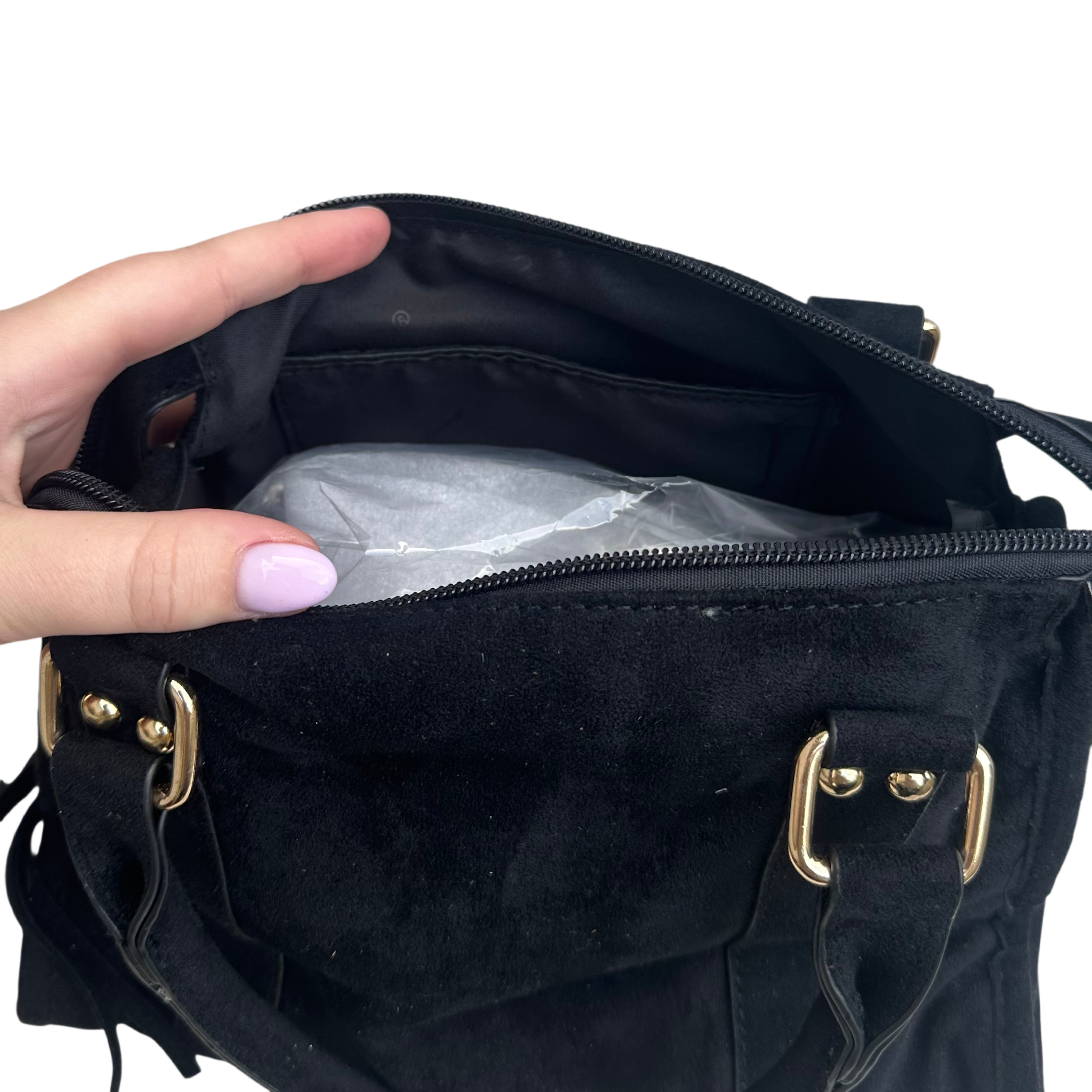 Liv Classic Suède Medium Tas - Bruin